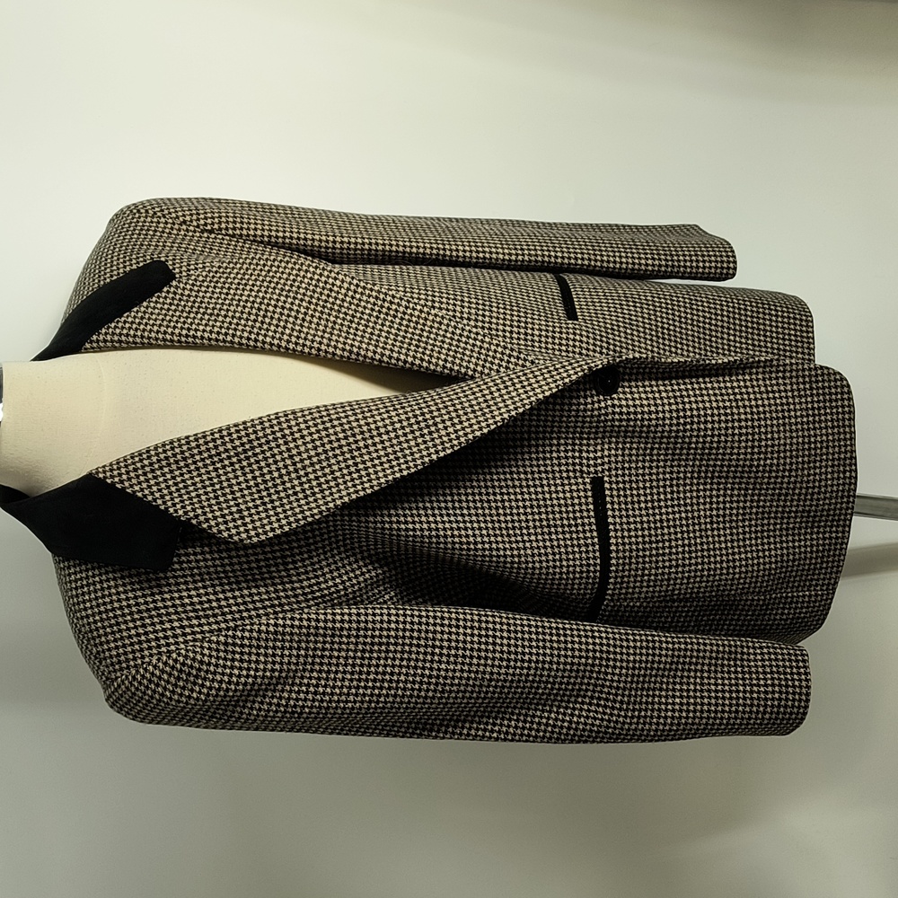 Field Manor modern classics vintage houndstooth tweed blazer-sz 12